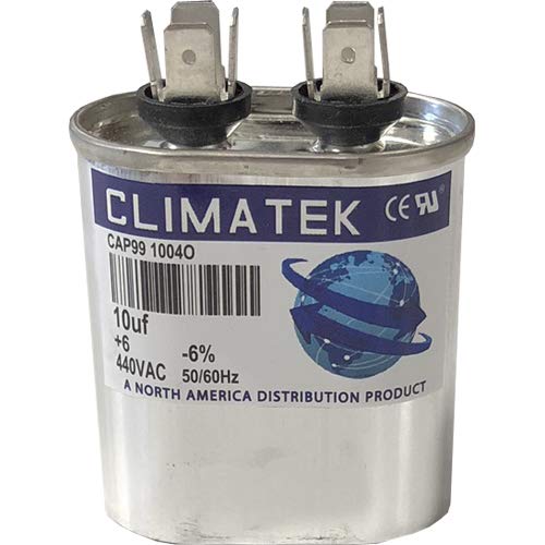 קבלים סגלגלים של Climatek-מתאים לריאם 56-23001-18 | 7.5 UF MFD 370/440 VOLT VAC